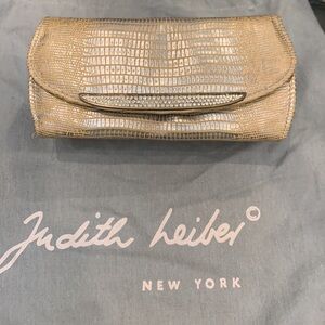 Judith Leiber silver/Gold Evening clutch